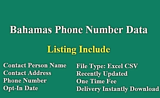 巴哈马 电话号码列表