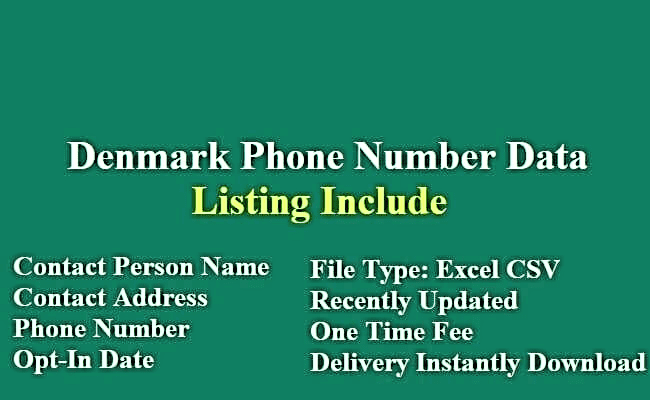 丹麦电话号码列表​