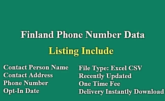 芬兰 电话号码列表