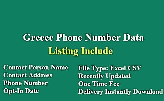 希腊电话号码列表