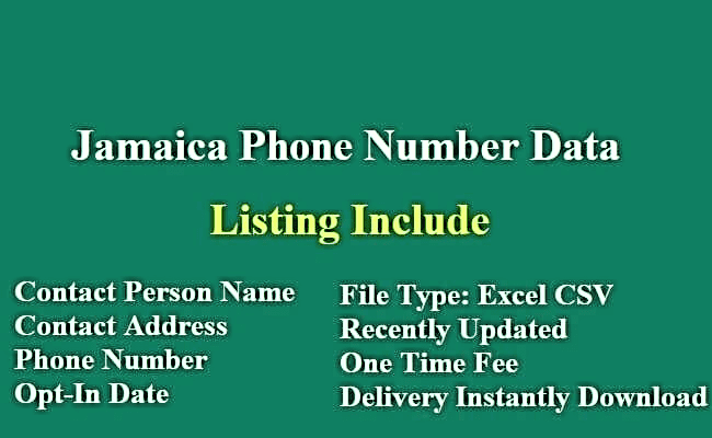 牙买加 电话号码列表