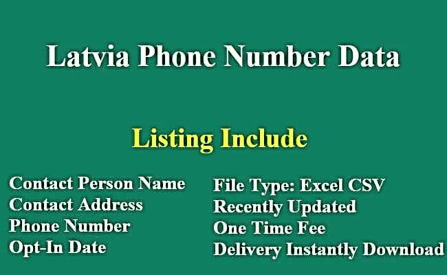 拉脱维亚 电话号码列表