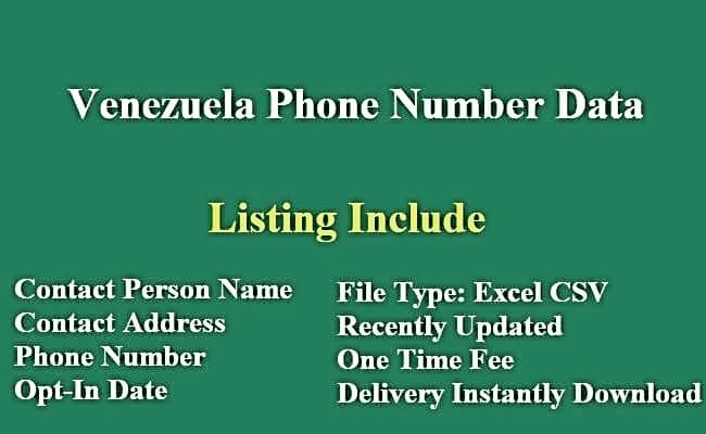 委内瑞拉 电话号码列表​