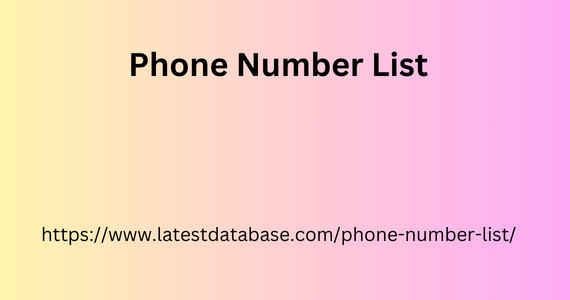 Phone Number List