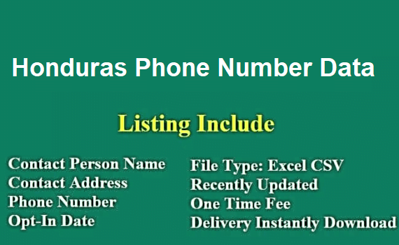 洪都拉斯电话号码列表​