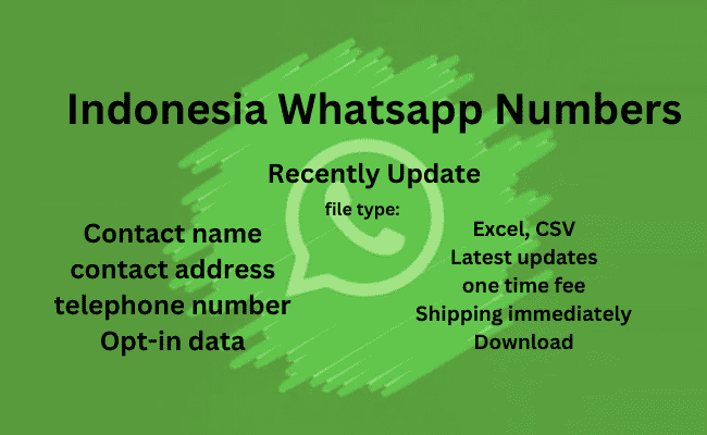 印度尼西亚 WhatsApp 号码