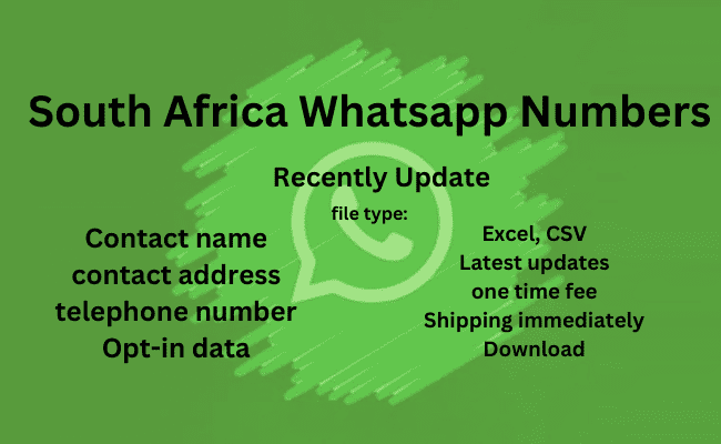 南非 WhatsApp 号码